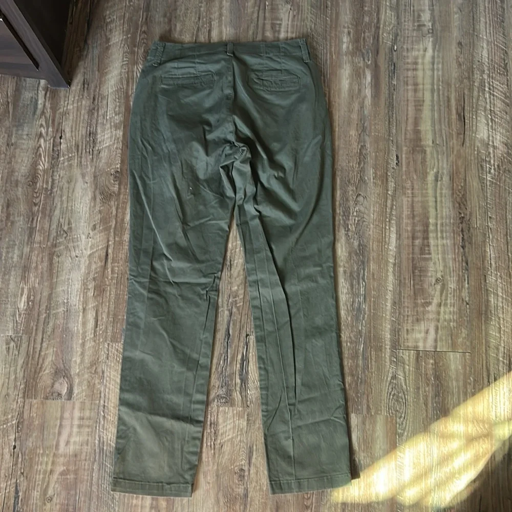 Lee Tailored Chino Slim Streight Leg - Olive Green Pants - Picture 2 of 6